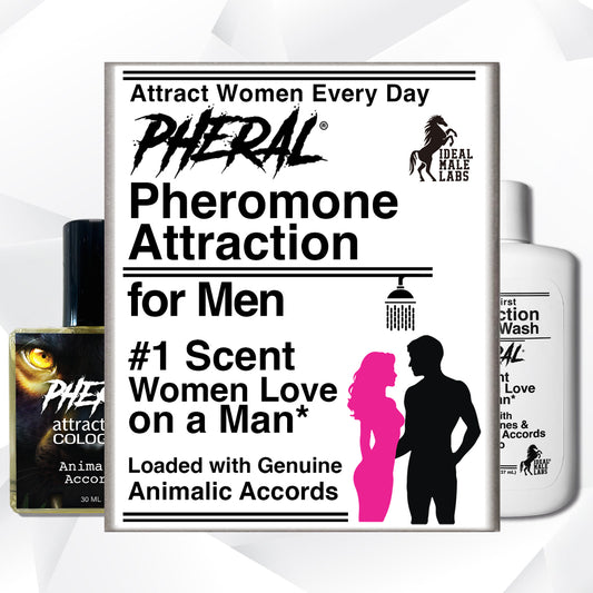 Pheral® Attraction Bundle: Cologne + Shower Elixir.